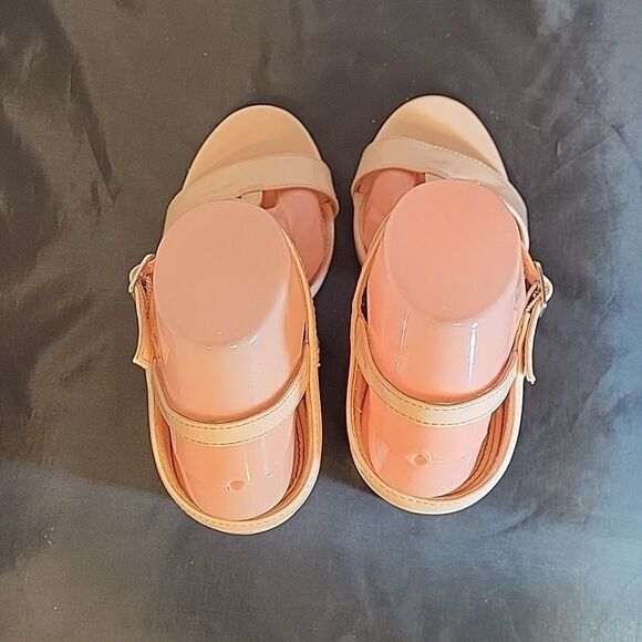 FOREVER 21 ANKLE STRAP OPEN TOE TWO STRAP BAND BLOCK HEEL SANDAL - Picture 8 of 15